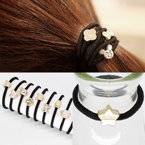 예쁜머리끈 심플링 100개세트 헤어악세사리