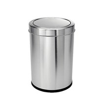 MIR 스윙휴지통&분리수거함 스텐레스 스윙휴지통 분리수거함 쓰레기통 모음, 스테인레스, 스윙휴지통8L, 1개