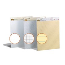 3M 이젤패드 3종 566 슈퍼스티키 월패드 일반 포스트잇, 흰색, 한 세트
