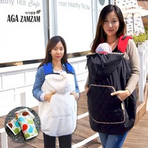 아가잼잼 4계절 아기띠워머, 네이비도트