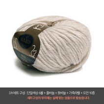 나은몰 울토탈 가디건 목도리 털실 모자 숄 뜨개질 넥워머 뜨개실, DIY세트 6069 스노우 오트밀