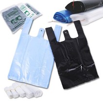 트렌드코리아 손잡이 마트봉투 검정, 특대, 100매