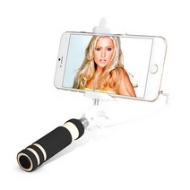 큐에스 초경량 미니 유선 셀카봉, 그린