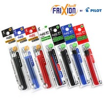 파이롯트 지워지는 프릭션 볼펜 리필심 다색 3색펜전용 0.38mm 0.5mm, 흑적청, 1개, 0.38 1Set