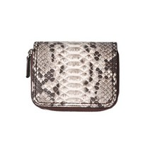 VLOLET] 천연파이톤 지퍼 중지갑 +천연 파이톤 키링증정