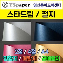 영신종이도매센터 스타드림/펄지, 262-아쿠아마린, 4절(10매), 10매