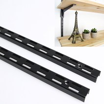 위드금창 2줄 25피치 찬넬기둥_목재 선반받침 날개 옵션선택, 01.2줄-25피치찬넬기둥 600mm:블랙, 2개