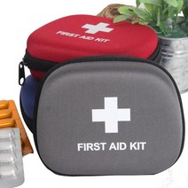 레드 작은 약파우치 어린이집 약통