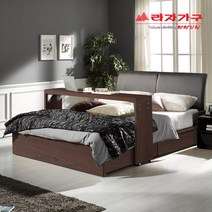라자가구 인기멀티수납Deep시크릿침대(900 SS Q), 04.다용도베드테이블S/SS, 초코브라운