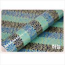 포장지 비닐롤포장지 증착 비닐 전통무늬 고급포장 선물포장 -당초문 (대 중 소)5칼라, 하늞(사이즈-소), 1롤