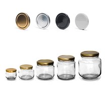 글라스락 [삼광유리] 낮은 유리병 시리즈, 250(L), 화이트뚜껑, 1개