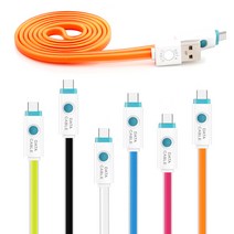 USB LED케이블 5핀/8핀 빠른 충전 케이블, 2.삼성/ LG LED 5핀, 화이트