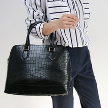 파리앤유 악어 소가죽 토트백