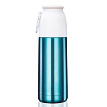브랜드마켓코리아 메이슨 텀블러 T7 보온 보냉 보온병, 시안, 350ml