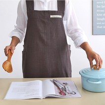 베이직 모던앞치마, 브라운, 1개