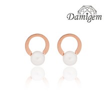 [다미젬] 정품 14K gold 진주 귀걸이 크루이