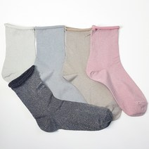 펄 반짝이 돌돌이 패션양말 세트