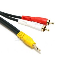 케이블마트 MACK HA01 ST3.5-2RCA 스테레오 RCA 스피커 앰프 오디오케이블, 40M, HA01 ST-2RCA고급