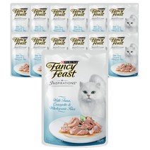 팬시피스트 인스퍼레이션 주식 파우치, 참치, 70g, 12개