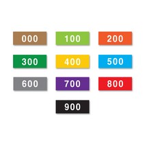 숫자띠라벨-주니어/도서관 도서분류 숫자 스티커, 1장, 700