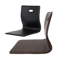 나인홈 레자 좌식 의자 블랙 브라운 이케아 다이소, 레자좌식의자_블랙(WW1009-BK)