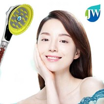JW 힐링세라믹헤어샤워기 샤워헤드, 녹색캡1개