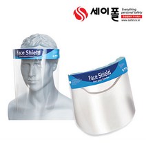 세이폴 안면보호구 페이스실드 보안면1개, 85065-1안면보호구 페이스실드 보안면 1개