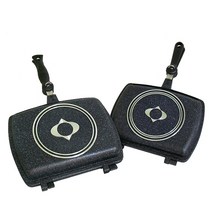 키친아트 직화구이 양면팬, 중(285 x 225 x 53 mm), 1개