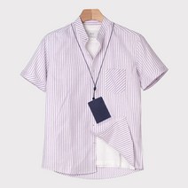 크리스챤 남성용 캐주얼 스트라이프 반팔 남방 DL285VI