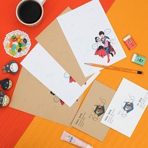 후아미 내가너의슈퍼맨 제작 편지지 세트 15cm x 21cm, 혼합색상(편지봉투), 10매