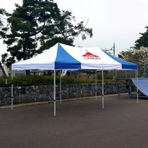 홍캐노피 2.5mx5m 캐노피 천막, 2.5mx5m 스틸 녹색[중앙]+백색