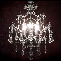 건우아트 로체3등 크리스탈 샹들리에 샹들리에/실링팬, 실버