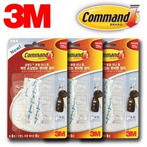 3M 투명 벽걸이 후크행거 미니 18P - 옷걸이 벽면걸이 벽고리 코맨드 투명행거, 본상품선택