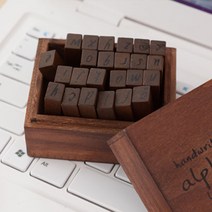 보냄 엔틱 알파벳 스탬프, 알파벳(필기체)소