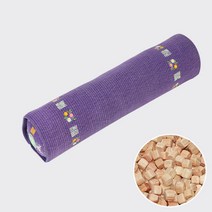 자연마을촌 경추베개 대(큐브칩), 보라