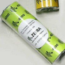 [버텍스아이디] 제브라 정품 왁스 리본 40mm x 300M /바코드리본