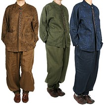단아한의 남성 생활한복 마 자수 세트
