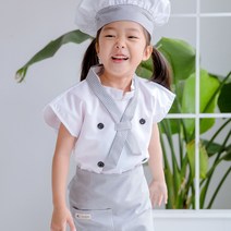 꼬마쉐프 앞치마SET (앞치마+셔츠+모자+타이)