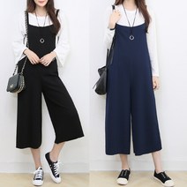 킴미스타일 여성 점프수트 가을신상 멜빵와이드바지 ( 44 ~ 66반까지)