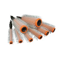 [나하코스] 세라믹 은나노 우드 헤어 가시브러쉬 W120 (1~8호), 1개, 5호-W125(22mm)