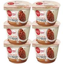 CJ제일제당 CJ 햇반 컵반 미역국밥 167g X 6개, (컵반) 고추장제육덮밥 x 6개