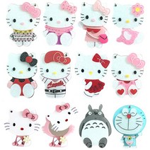 코코 키티 캐릭터 거울 슬라이드 미러 키링 손거울 열쇠고리, 디자인23, 1개