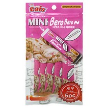[더캣츠] 미니베로베로 5가지맛 고양이 간식 총집합, 1개, [더캣츠] 미니 베로베로 (새우)