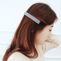 리본크림 데일리 스웨이드 민자머리핀