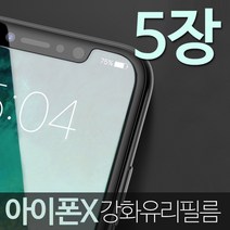 프로텍트보이 아이폰X 전용 9H 강화유리필름 5장, 5개입
