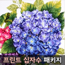 더스티치 프린트십자수 패키지, 02_풍경/꽃-80602, 1set