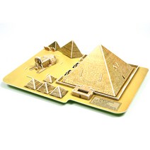 IQ EQ 쑥쑥 크래커플러스 3D 입체 종이 퍼즐 PUZZLE, 21 쿠푸왕의 피라미드