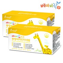 베이비락 튼튼종합비타민미네랄 종합비타민, 216g, 6병