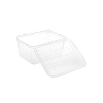 쿡앤락 일회용 다회용 사각밀폐용기모음전, 1개, 5L