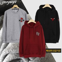 [가오간지] 남여 프리미엄 패치 특양면 기모 맨투맨 후드티셔츠